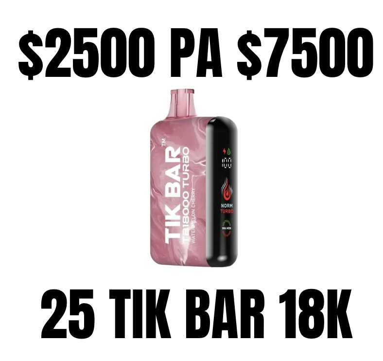 $2,500 PA $7.500 25 TIK BAR 18K ENVIO GRATIS