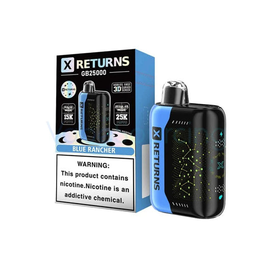 X RETURNS GB 25,000